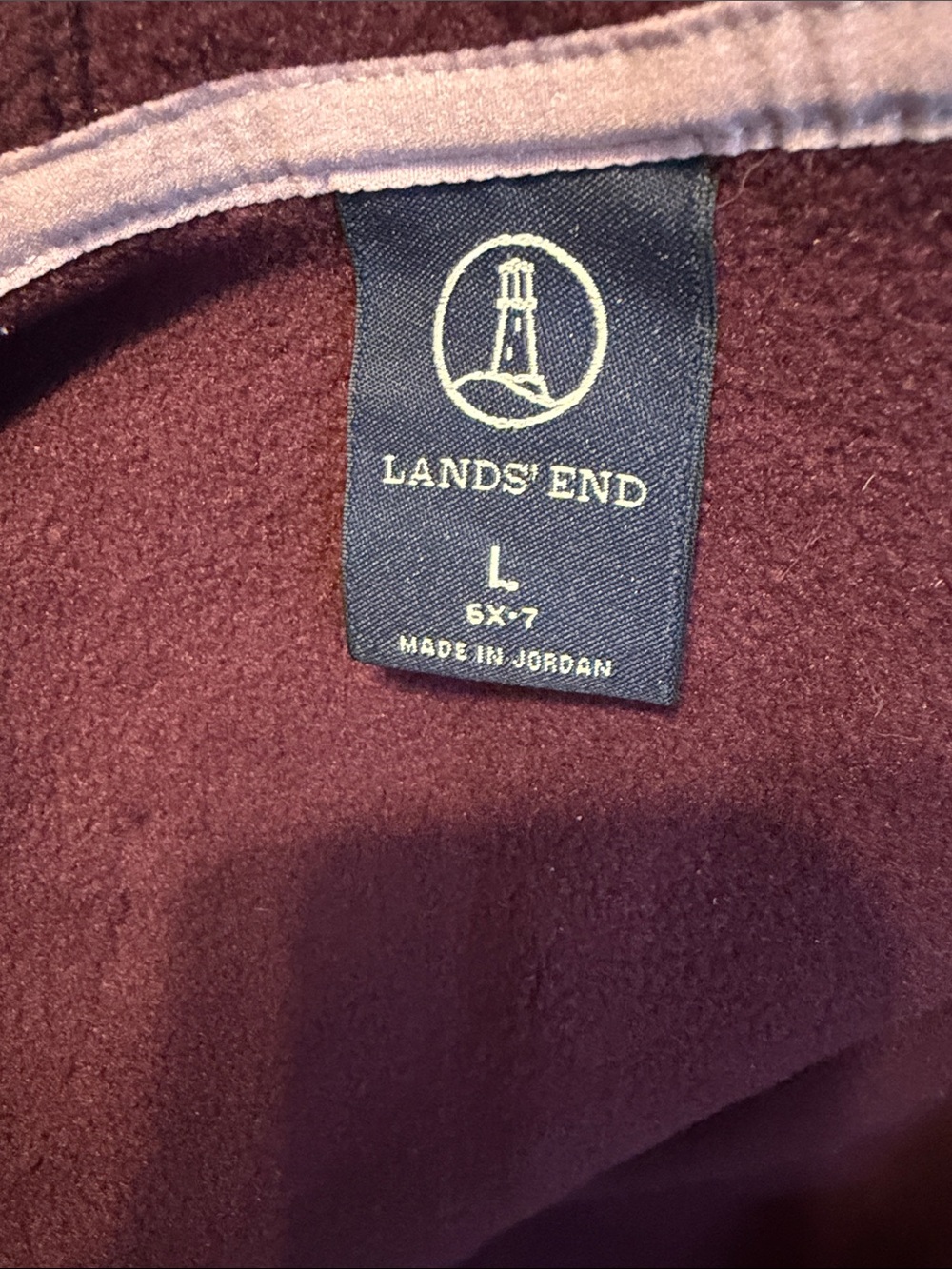 Lands End Girls Fleece Zip Up Jacket - Picture 3 of 5